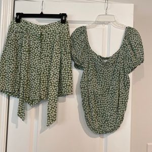H&M two piece short set